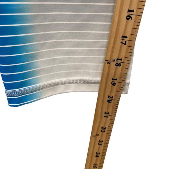 GAP Fit Gfast Blue and Gray Cropped Leggings L - Picture 5 of 7